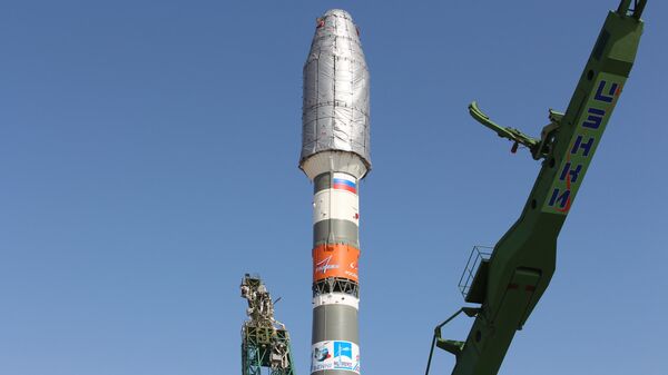 Вывоз РН Союз-2.1б с разгонным блоком Фрегат на стартовый комплекс космодрома Байконур - Sputnik Беларусь