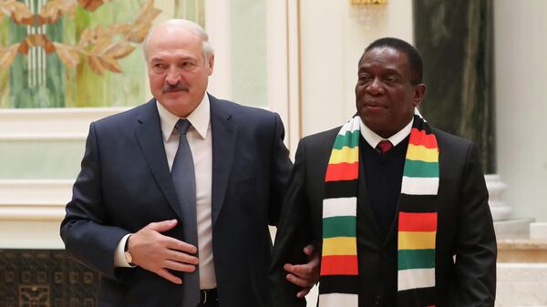 Президент Беларуси Александр Лукашенко и президент Зимбабве Эммерсон Мнангагва, 2019 год - Sputnik Беларусь