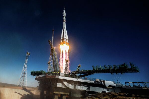 Запуск ракеты-носителя с космическим кораблем &quot;Союз МС-19&quot; прошел успешно. - Sputnik Беларусь