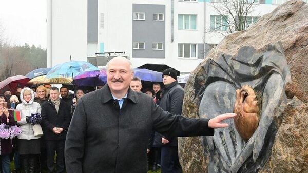 Президент Беларуси Александр Лукашенко в Могилеве  - Sputnik Беларусь