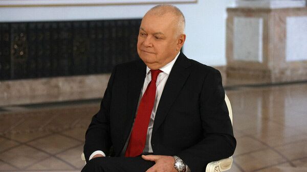 Дмитрий Киселев во время интервью Александра Лукашенко - Sputnik Беларусь