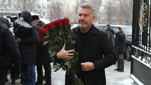Певец Леонид Агутин во время церемонии прощания с Александром Градским - Sputnik Беларусь