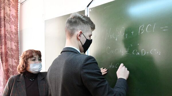 Урок у школьнікаў старэйшых класаў
 - Sputnik Беларусь