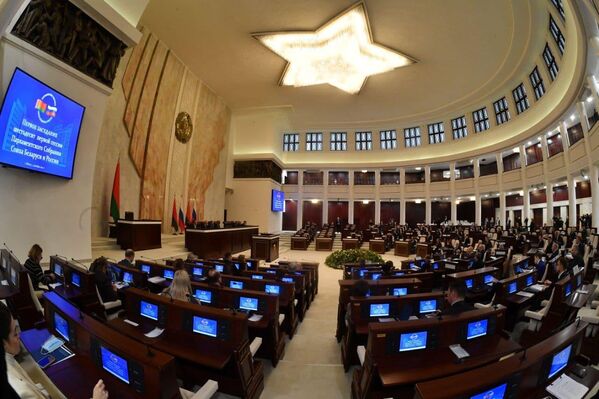 Первая часть сессии Парламентского Собрания прошла в Минске, на вторую часть депутаты соберутся уже в Москве. - Sputnik Беларусь
