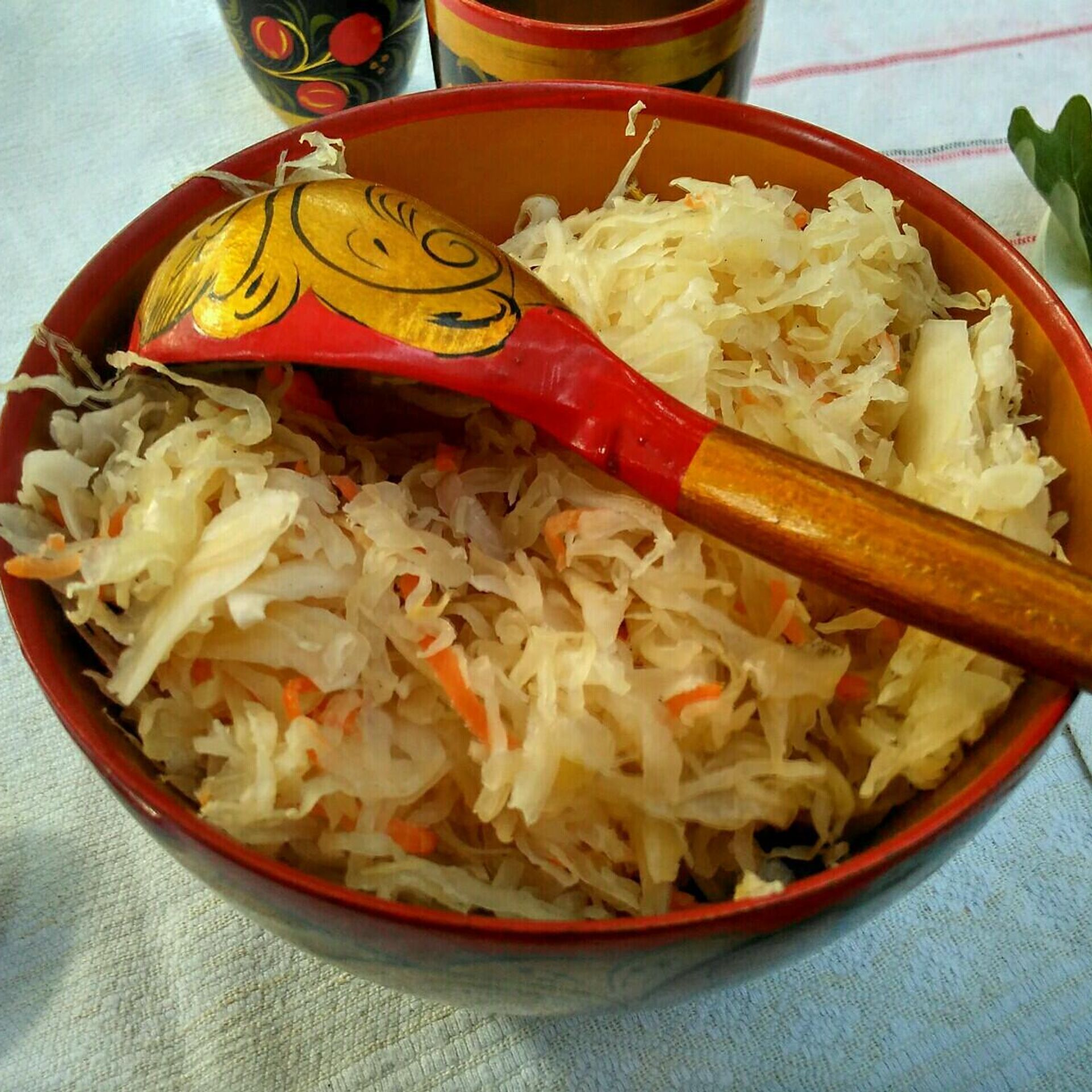 Тушеная квашеная капуста с рисом