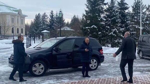 Владимир Путин и Александр Лукашенко в Санкт-Петербурге - Sputnik Беларусь