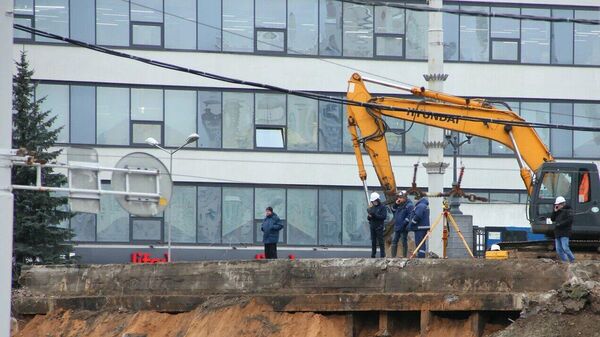 Новый мост возводят на месте обрушившегося путепровода на Немиге - Sputnik Беларусь