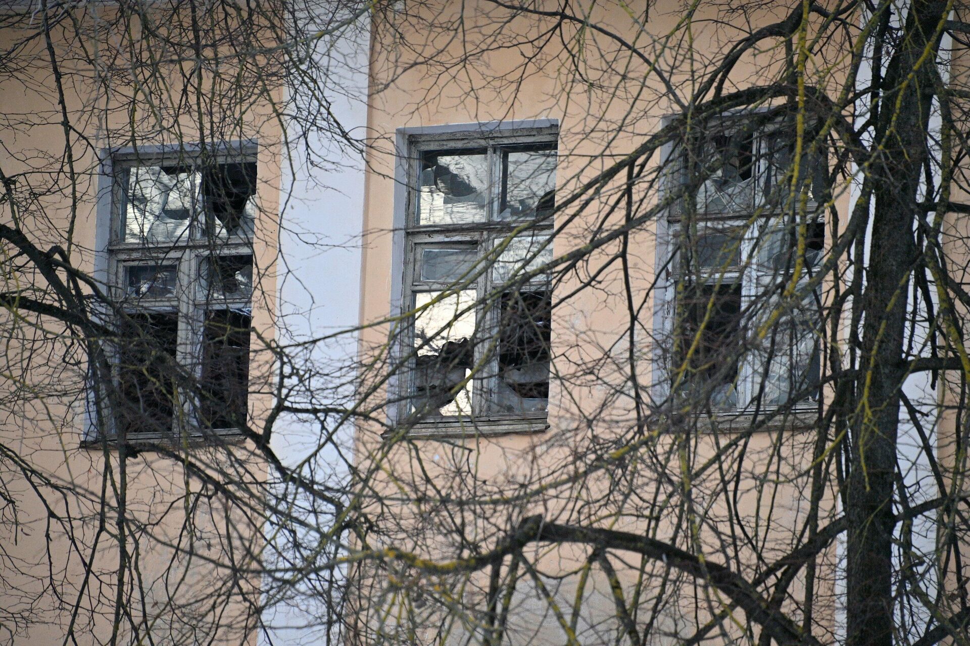 Трехэтажное здание лазарета Шталага в Масюковщине - Sputnik Беларусь, 1920, 19.01.2022