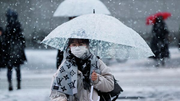 Снег в Японии - Sputnik Беларусь