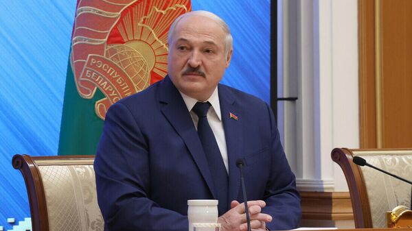 Президент Беларуси Александр Лукашенко на заседании-совещании с Национальной академией наук  - Sputnik Беларусь