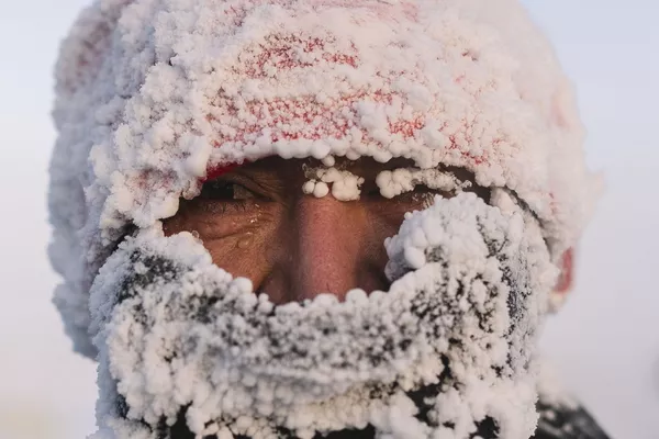 Участник Международного самого холодного в мире марафона в Якутии  - Sputnik Беларусь