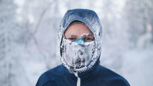 Участник самого холодного марафона в мире Полюс холода – 2022 Евгений Чавлытко - Sputnik Беларусь