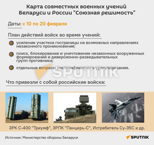 Учения Союзная решимость - Sputnik Беларусь