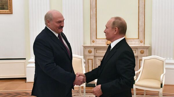 Президент Беларуси Александр Лукашенко и президент РФ Владимир Путин  - Sputnik Беларусь