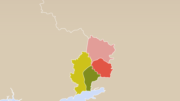 Карта меж ДНР і ЛНР - Sputnik Беларусь