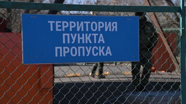Территория пункта пропуска Поддобрянка на границе Украины и Беларуси - Sputnik Беларусь