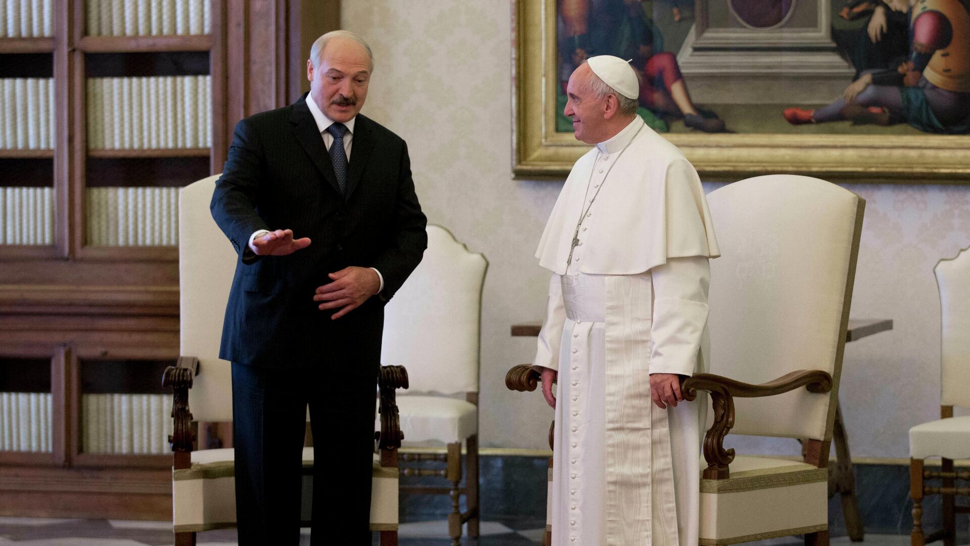 Александр Лукашенко и Папа Римский Франциск, архивное фото - Sputnik Беларусь, 1920, 13.03.2022