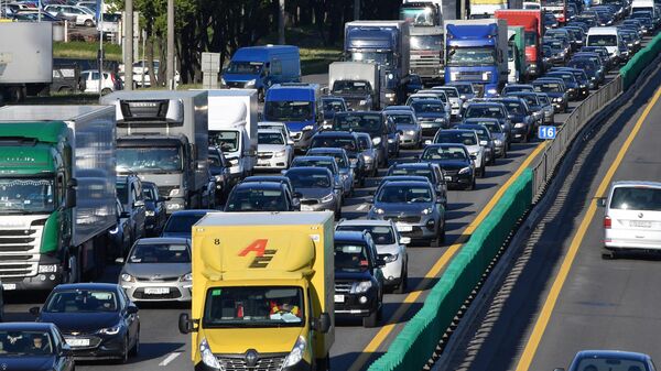 Пробки в Минске, архивное фото - Sputnik Беларусь