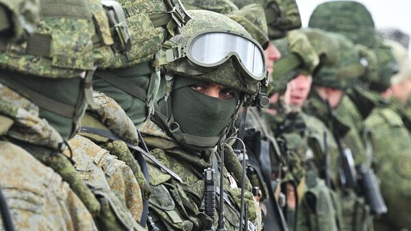 Военнослужащие во время совместных учений России и Беларуси - Sputnik Беларусь