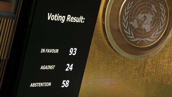 Результаты голосования в ООН - Sputnik Беларусь