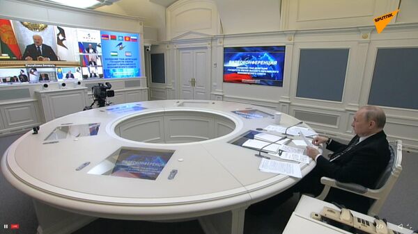 Заседание Высшего Евразийского экономического совета с участием Путина и Лукашенко - Sputnik Беларусь