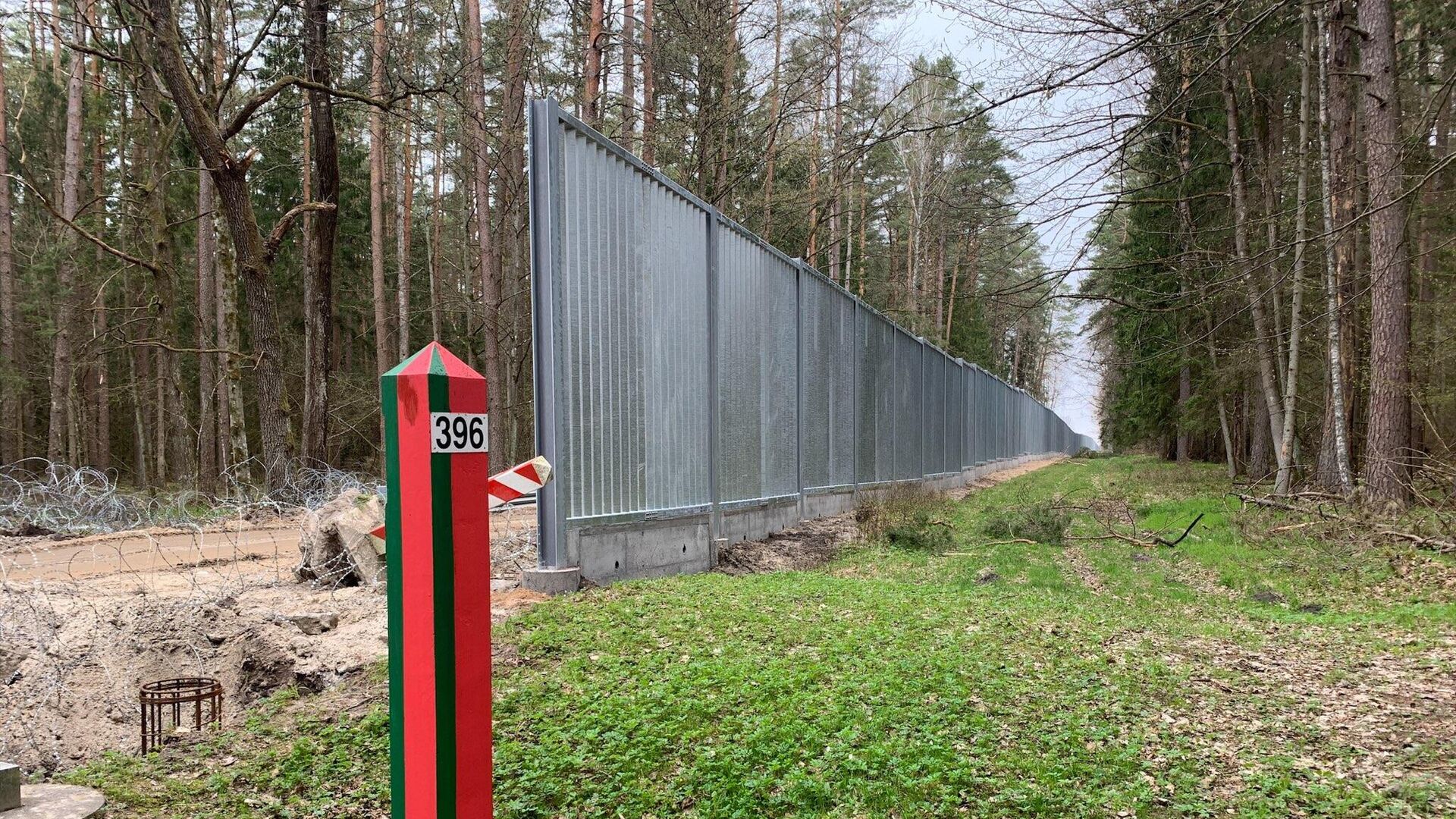 Железная стена на границе Польши с Беларусью - Sputnik Беларусь, 1920, 22.03.2022