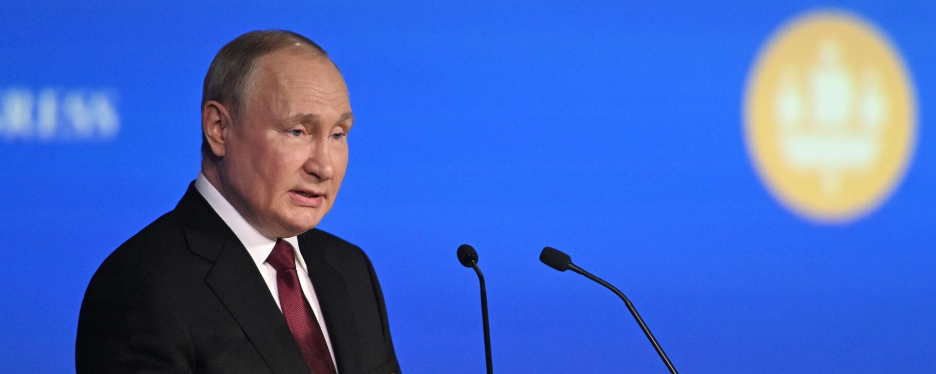 Прэзідэнт РФ Уладзімір Пуцін на ПМЭФ - Sputnik Беларусь, 1920, 17.06.2025