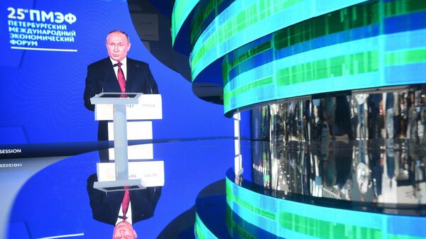 Выступление Путина на форуме в Петербурге – трансляция - Sputnik Беларусь