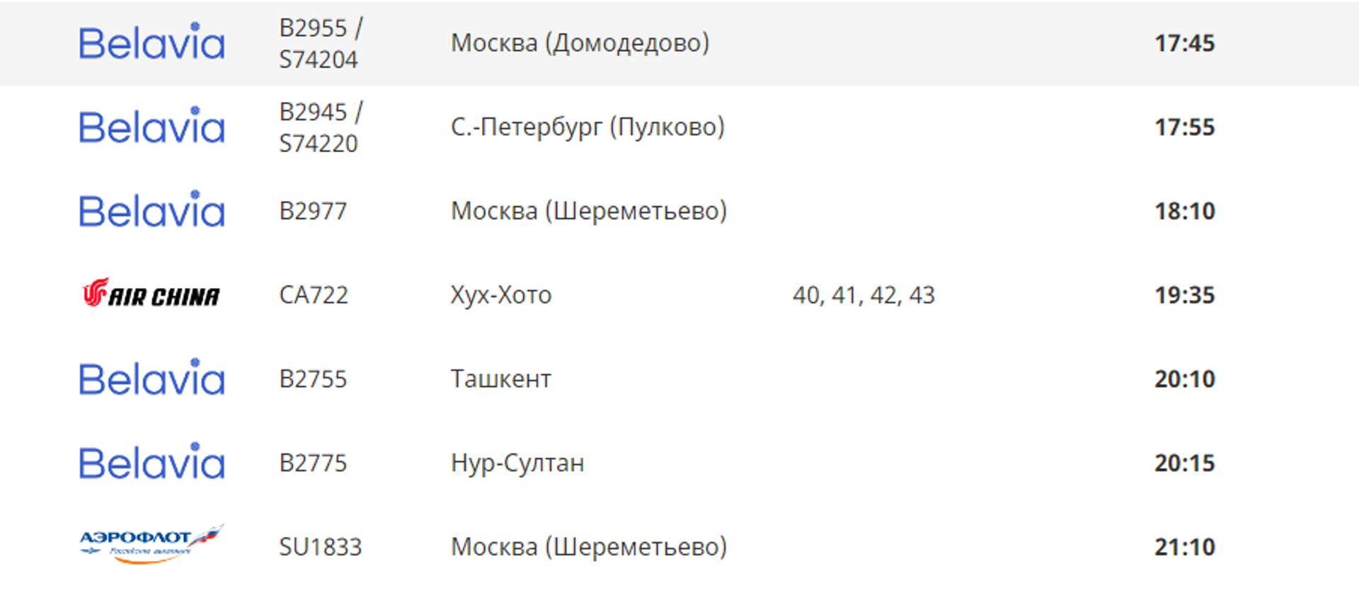 Расписание вылетов из аэропорта Минск на 1 июля 2022 - Sputnik Беларусь, 1920, 30.06.2022