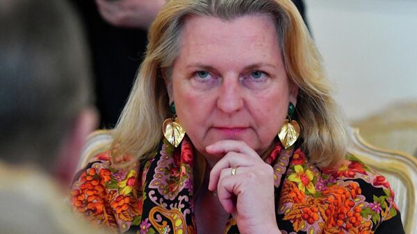 Бывшая министр иностранных дел Австрии Карин Кнайсль  - Sputnik Беларусь