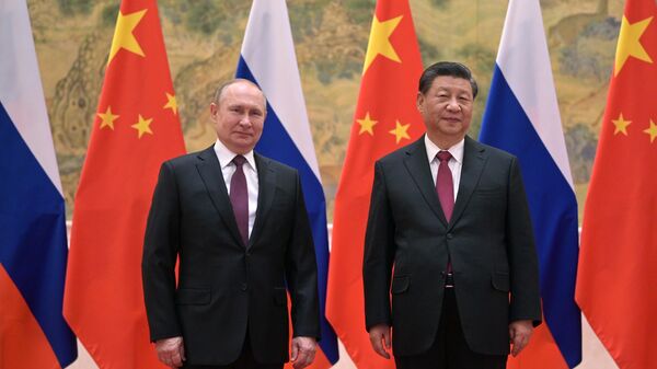 Президент РФ Владимир Путин и председатель КНР Си Цзиньпин, архивное фото - Sputnik Беларусь