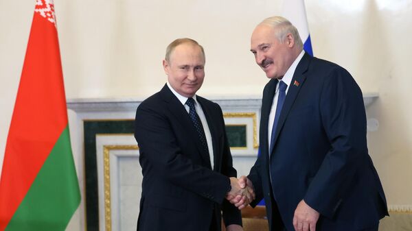 Президент РФ В. Путин встретился с президентом Белоруссии А. Лукашенко - Sputnik Беларусь
