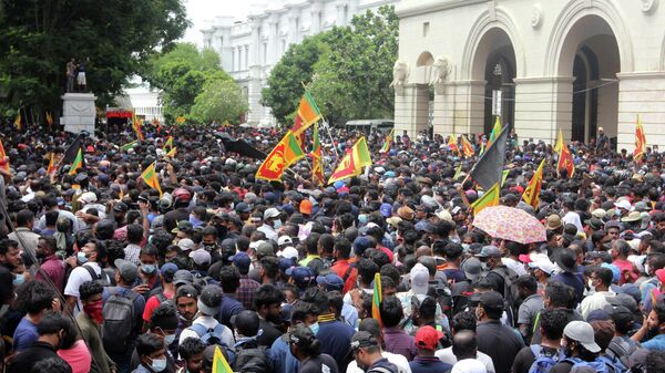 Протесты в Шри-Ланке - Sputnik Беларусь