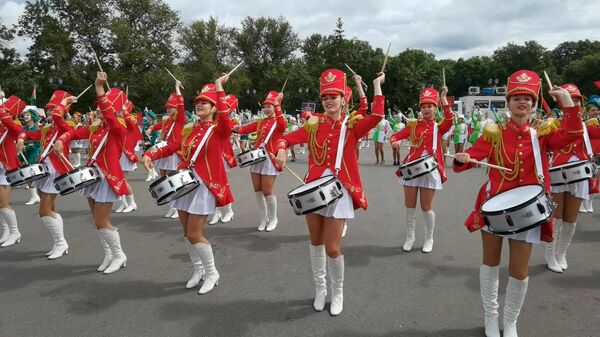 Международный фестиваль-конкурс мажореток и барабанщиц в Витебске - Sputnik Беларусь
