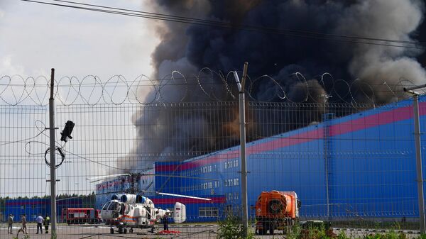Пожар на складе OZON в Подмосковье - Sputnik Беларусь