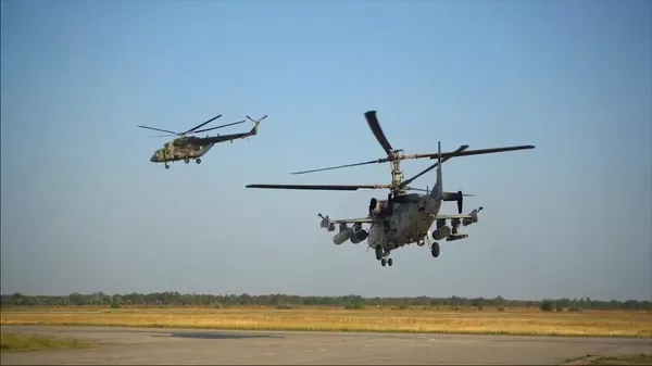 Аллигаторы Ка-52 уничтожили десант ВСУ у Запорожской АЭС - видео - Sputnik Беларусь
