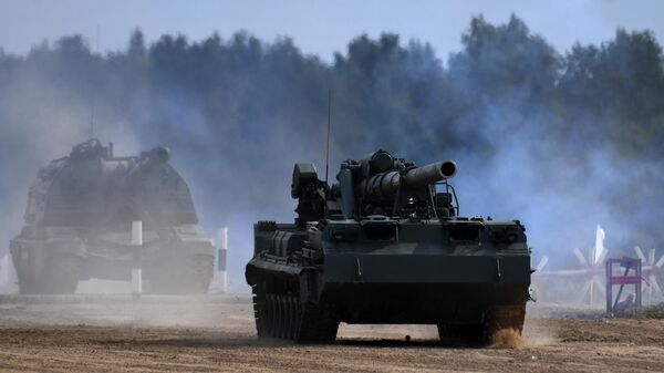 Сверхмощная артиллерия: военные показали возможности САУ Малка - Sputnik Беларусь