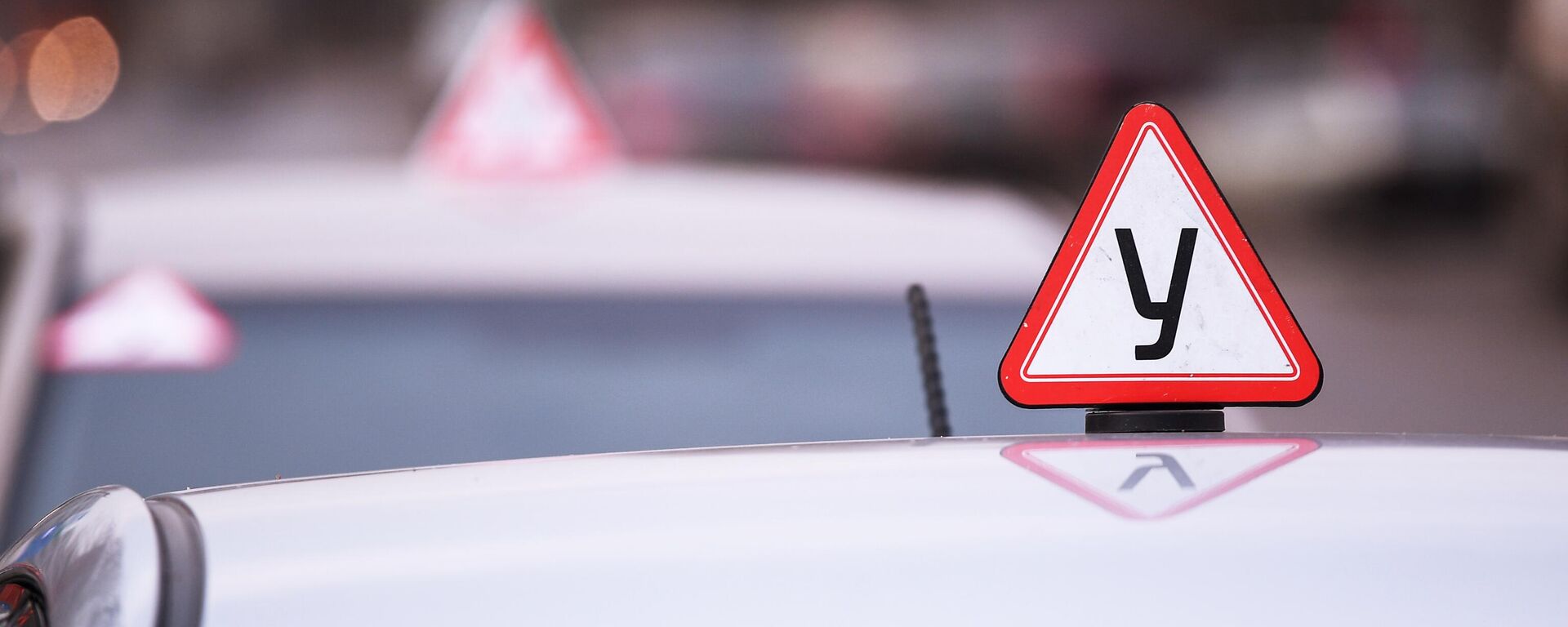 Знак Вучэбны аўтамабіль на даху аўто - Sputnik Беларусь, 1920, 05.04.2026