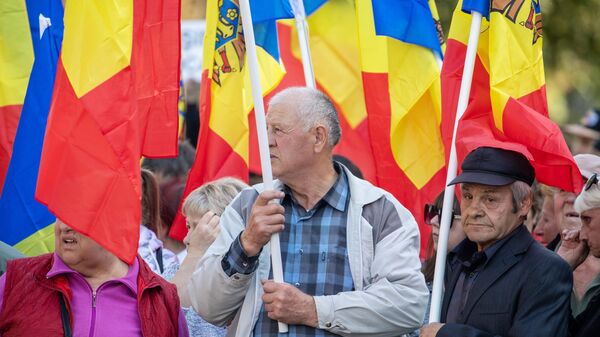 Антиправительственный митинг в Кишиневе - Sputnik Беларусь