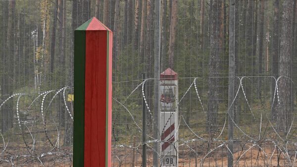 Забор на границе Беларуси и Латвии - Sputnik Беларусь