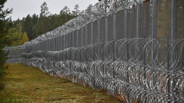 Забор на границе Беларуси и Латвии - Sputnik Беларусь