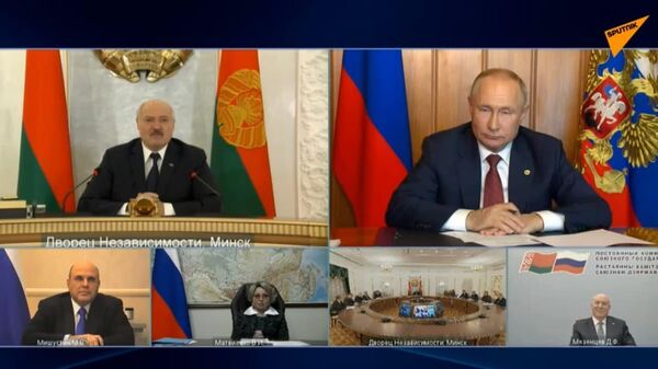 Ровно год назад: как Путин и Лукашенко подписывали союзные программы – видео - Sputnik Беларусь