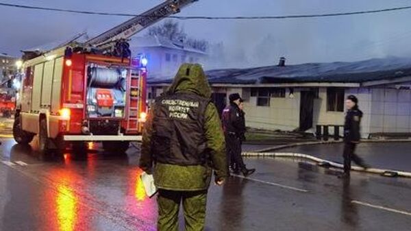 Пожар в кафе Полигон в Костроме - Sputnik Беларусь