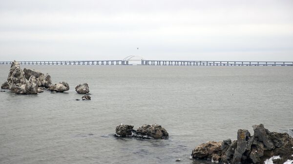 Крымский мост через Керченский пролив  - Sputnik Беларусь