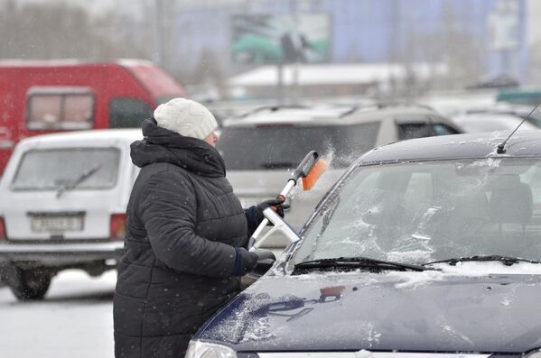 Снег в городе - Sputnik Беларусь