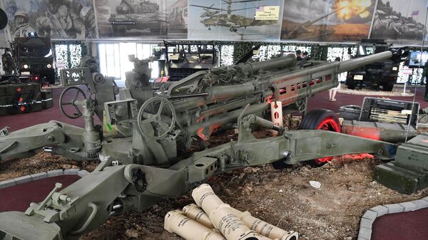 Американская гаубица М777, захваченная в Лисичанске в ходе спецоперации на Украине - Sputnik Беларусь
