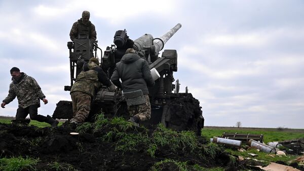 Артиллеристы 6-й армии ВС РФ ведут огонь по позициям ВСУ - Sputnik Беларусь