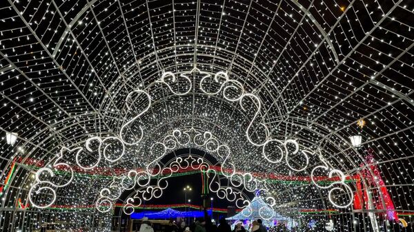 Дед Мороз на квадроцикле и пиксельная елка в Гомеле – видео - Sputnik Беларусь