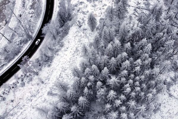 Зимний пейзаж недалеко от Ширке, Германия - Sputnik Беларусь