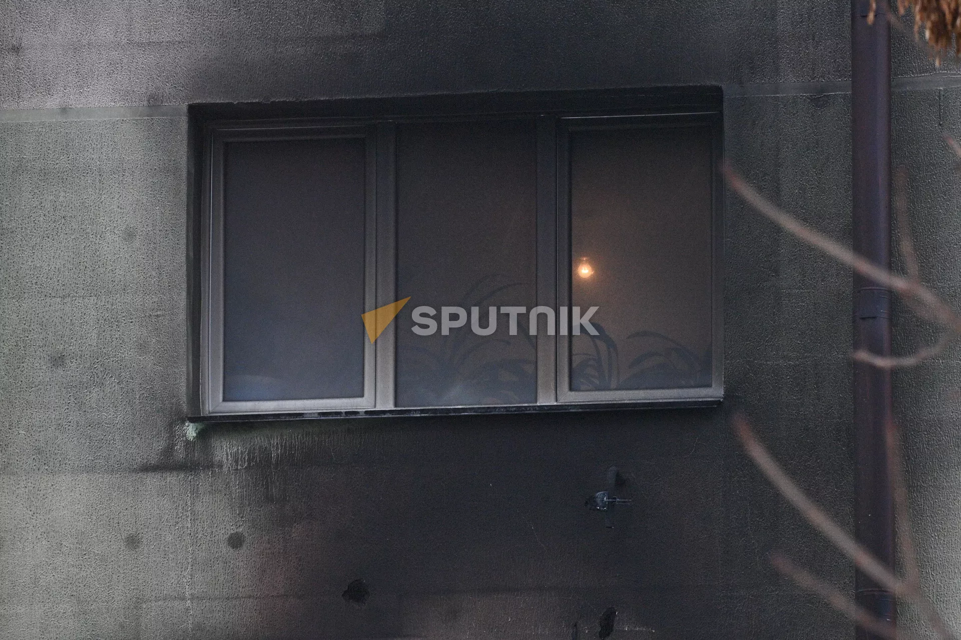 ночной пожар в Минске